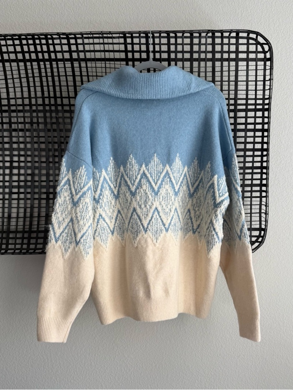 Varley Hedda Fairisle Half-Zip Knit - Picture 7 of 8
